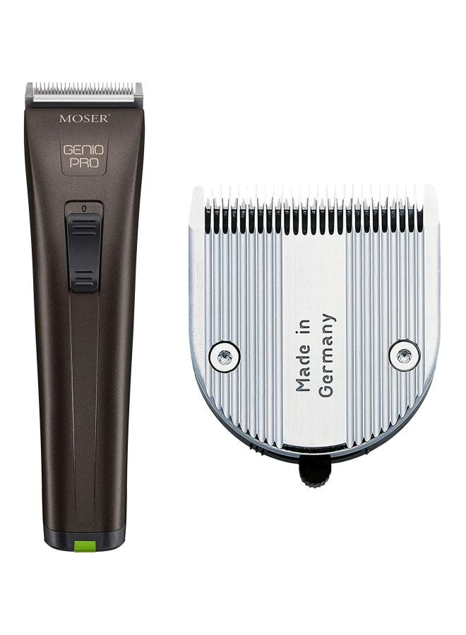 Genio Pro Cordless Hair Clipper For Men (Made In Germany) | Magic Blade With 0.7-3Mm Length Adjustment | 75 Min Run Time Per Battery | Led Battery Indicator (1874-0150) Brown/Silver - image 5