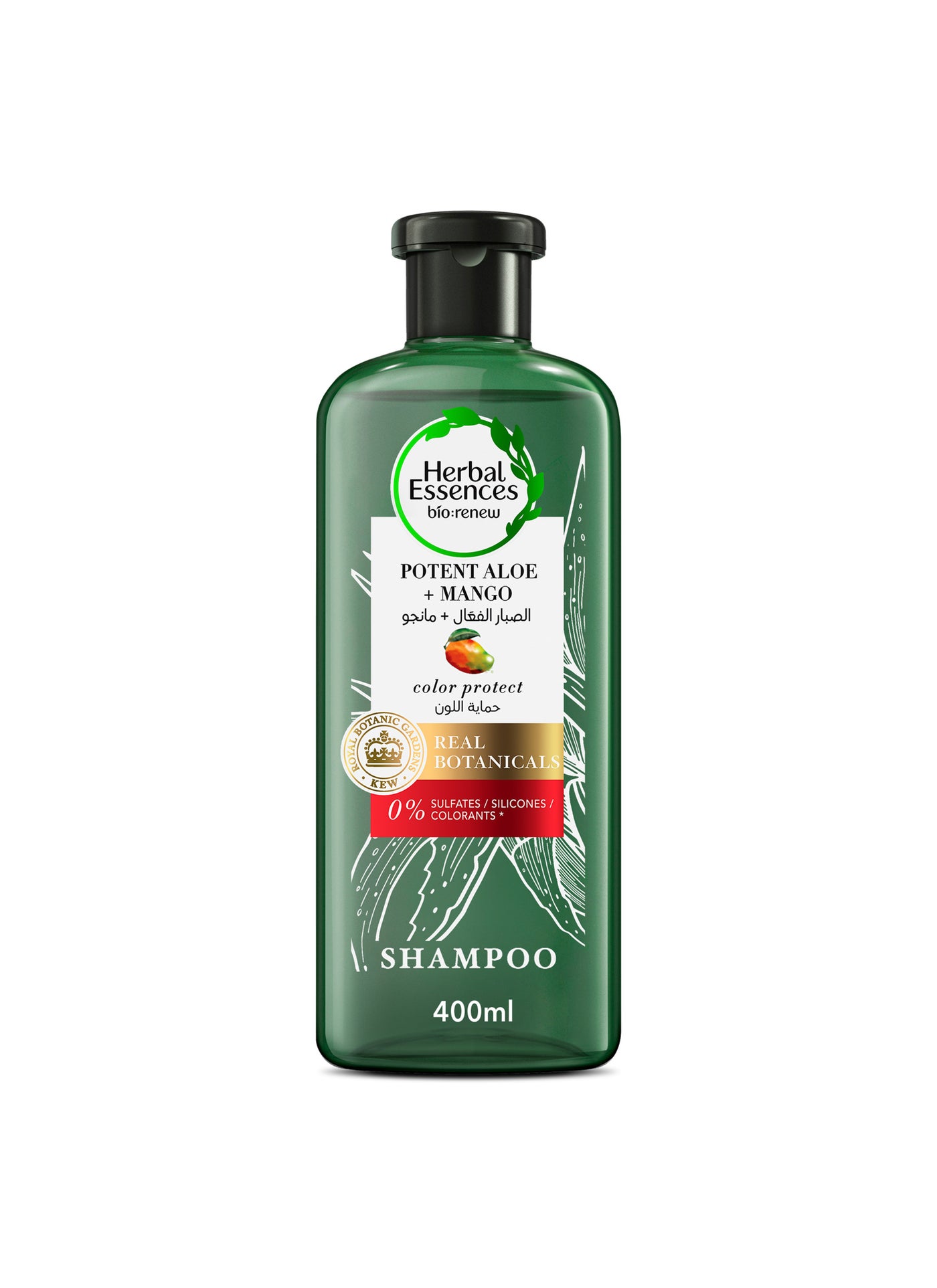 Color Protect Sulfate Free Potent Aloe Vera With Mango Natural Shampoo For Dry Hair 400ml
