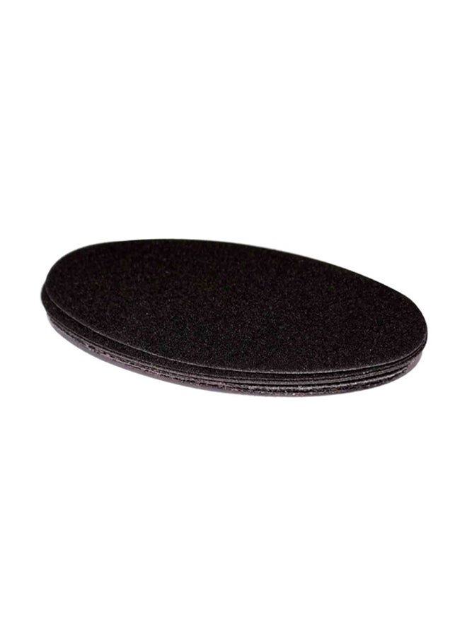 10-Piece Grit Stainless Steel Pedicure Files Refill Black