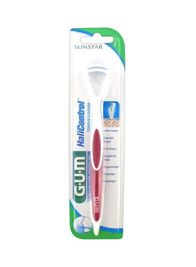 Hali Control Dual Action Gum Tongue Cleaner Red/White