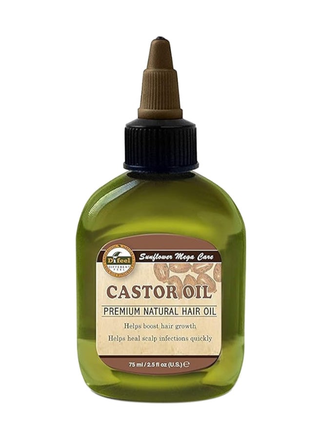 Difeel Sunflower Mega Care Castor Oil, Infused With Natural Ingredients, Boosts Hair Growth, 75Ml 75ml