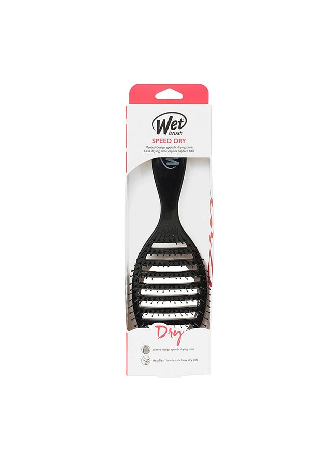 Speed Dry Hair Brush Black