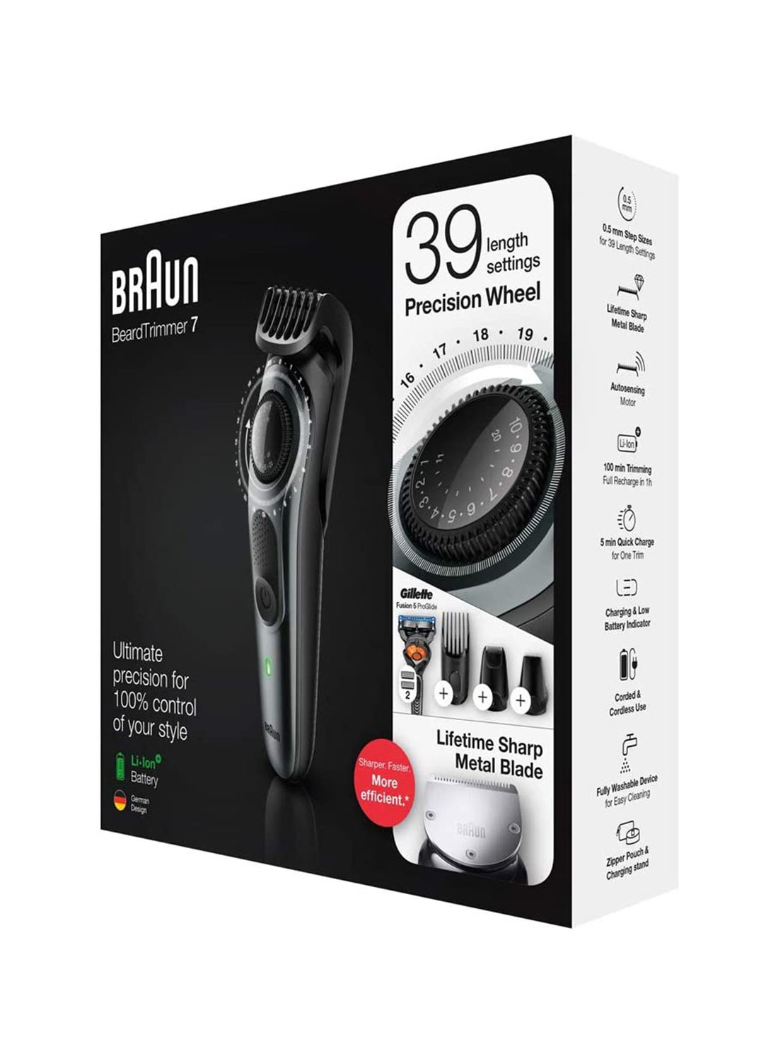 Braun Beard Trimmer BT7240 Grey/Black - image 2