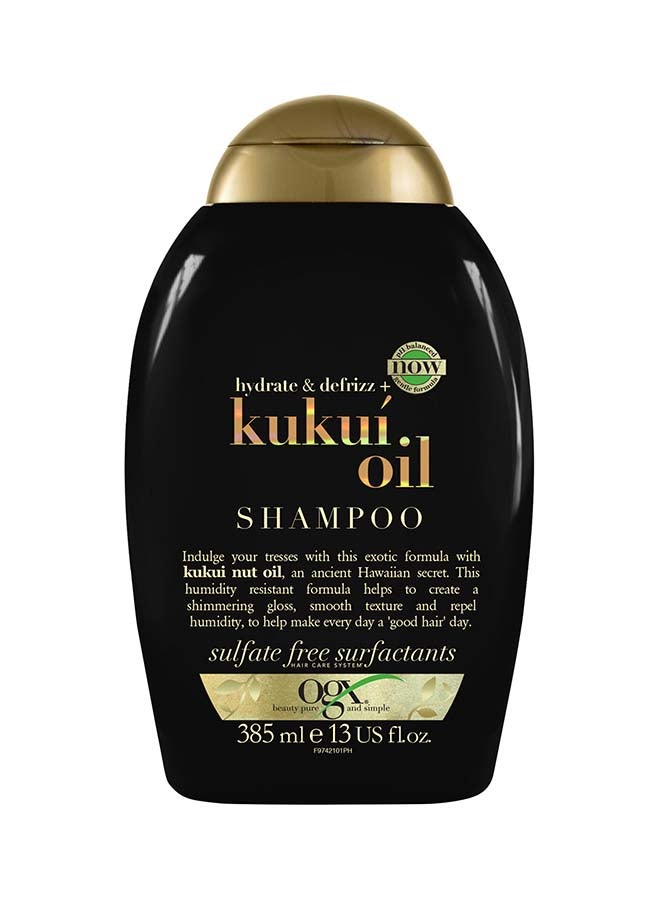 Ogx, Hydrate And Defrizz+ Kukuí Oil Shampoo Black 385ml