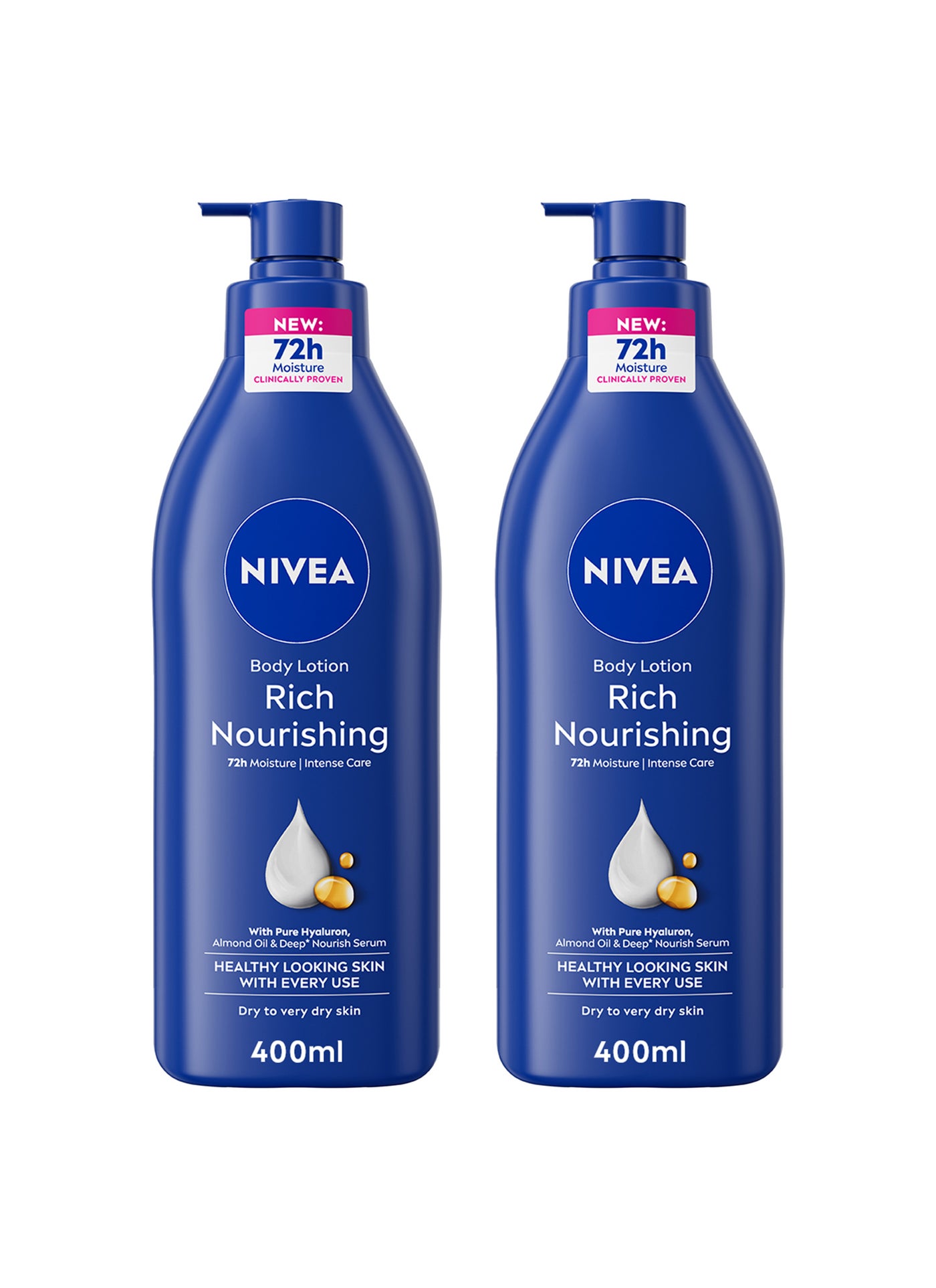 Nourishing Body Lotion Almond Oil 400ml Pack Of 2