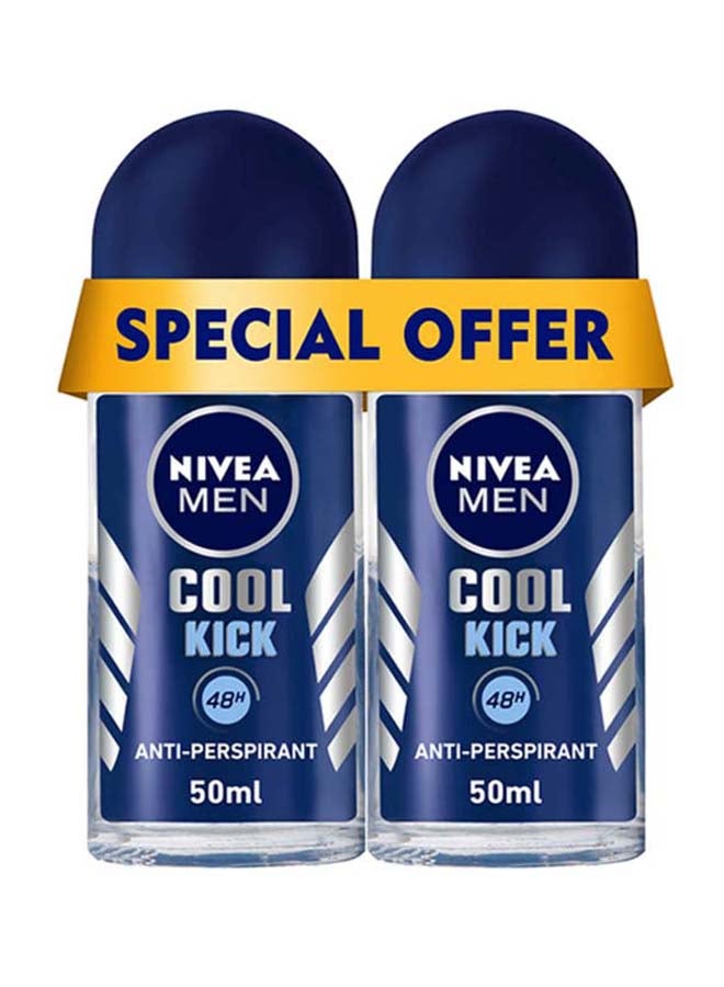 Cool Kick Antiperspirant Roll On Pack Of 2 50ml