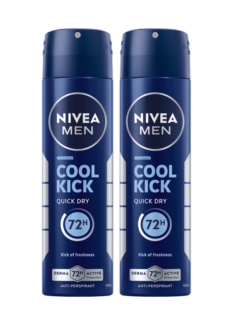 Cool Kick, Deodorant For Men Fresh Scent Spray multicolour 150ml