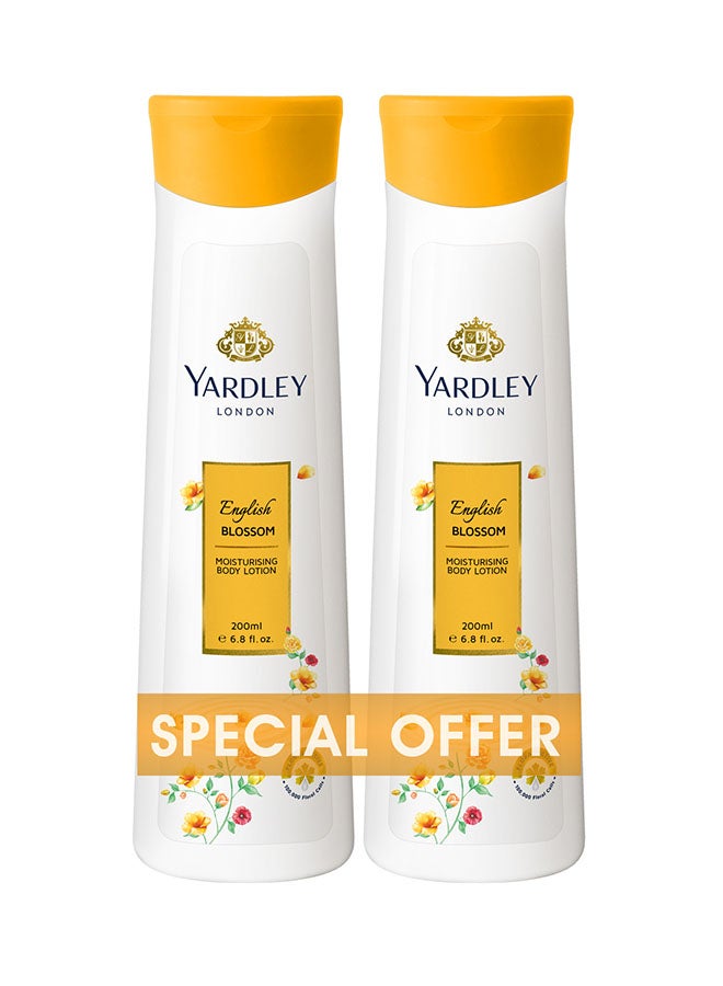 Pack Of 2 Body Lotion English Blossom 200ml