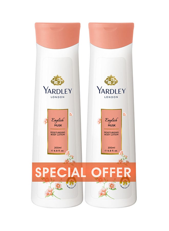Pack Of 2 Body Lotion English Musk 400ml