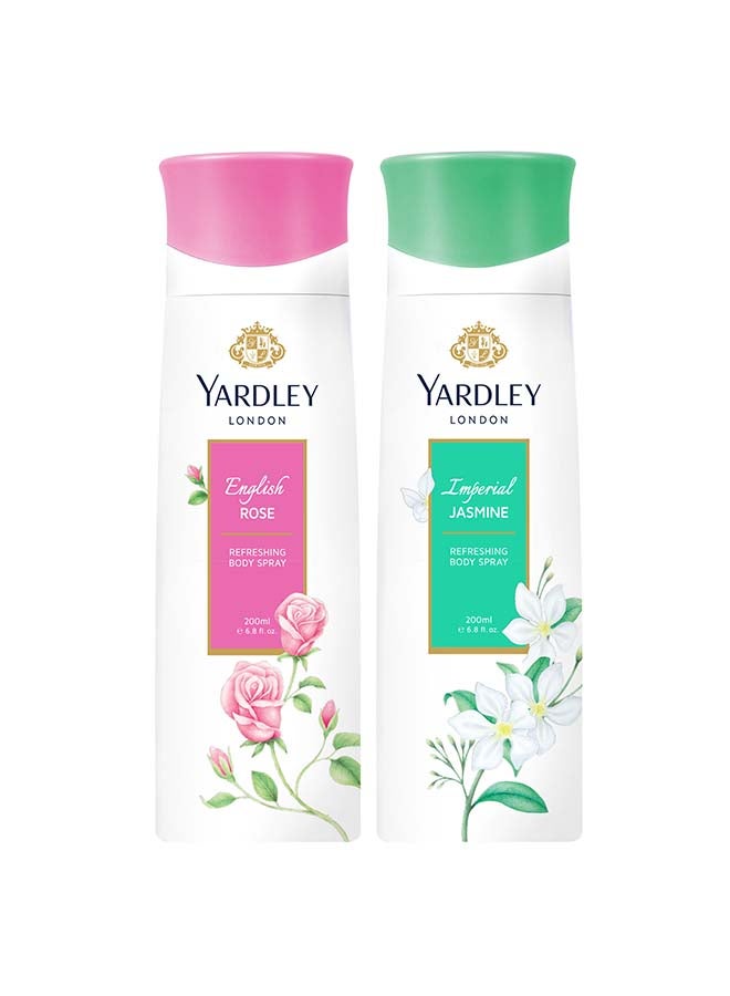 Imperial Jasmine Gift Set (English Rose 200ml, Imperial Jasmine 200ml)