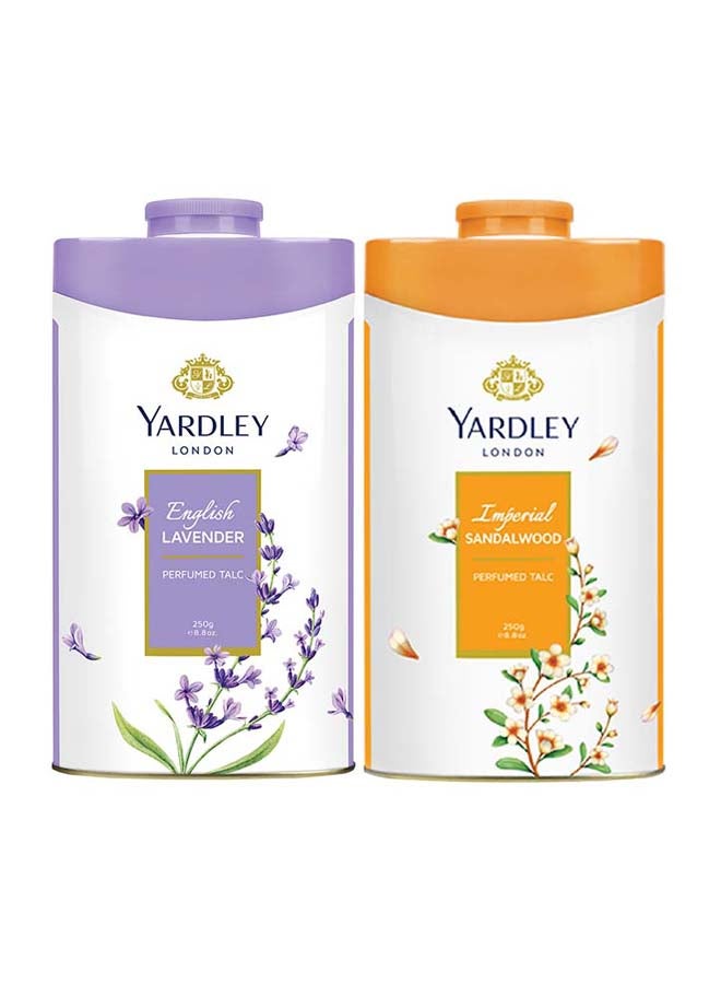 Twin Powder Gift Set English Lavender And Imperial Sandalwood 250+250grams