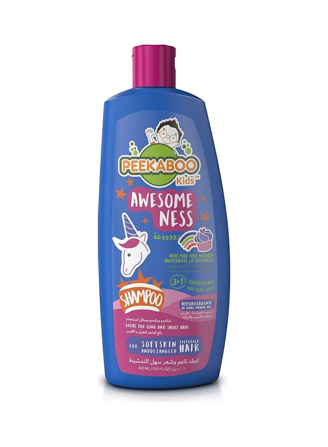 3-In-1 Shampoo, Conditioner And Body Wash - Awesomeness 400ml