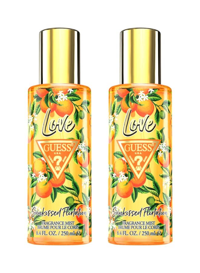 2-Piece Love Sunkissed Flirtation Body Mist Set 2x250ml