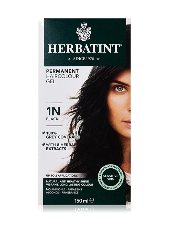 Permanent Hair Colour Gel 1N Black 150ml