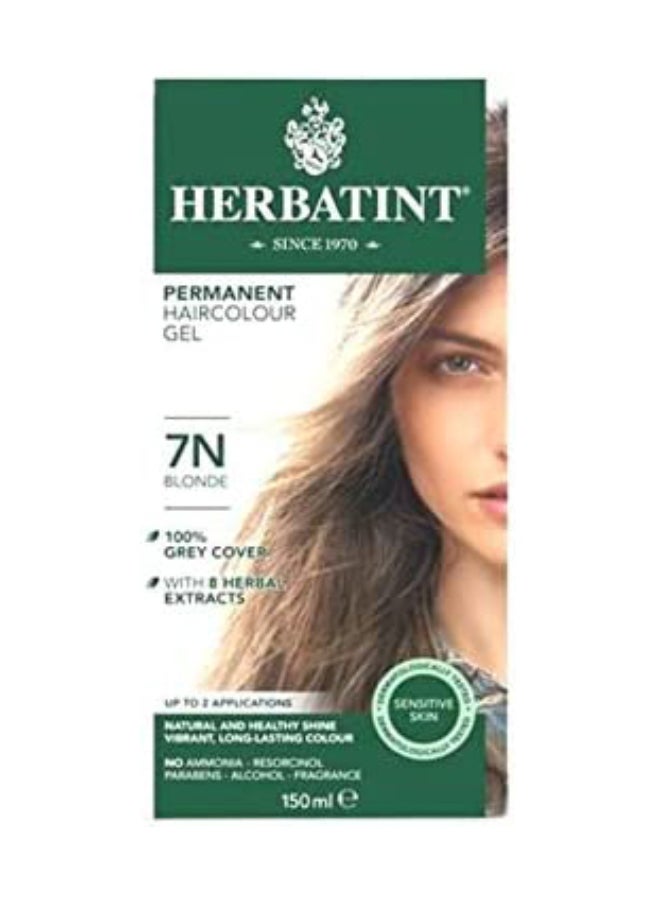 Permanent Hair colour Gel 7N Blonde 150ml