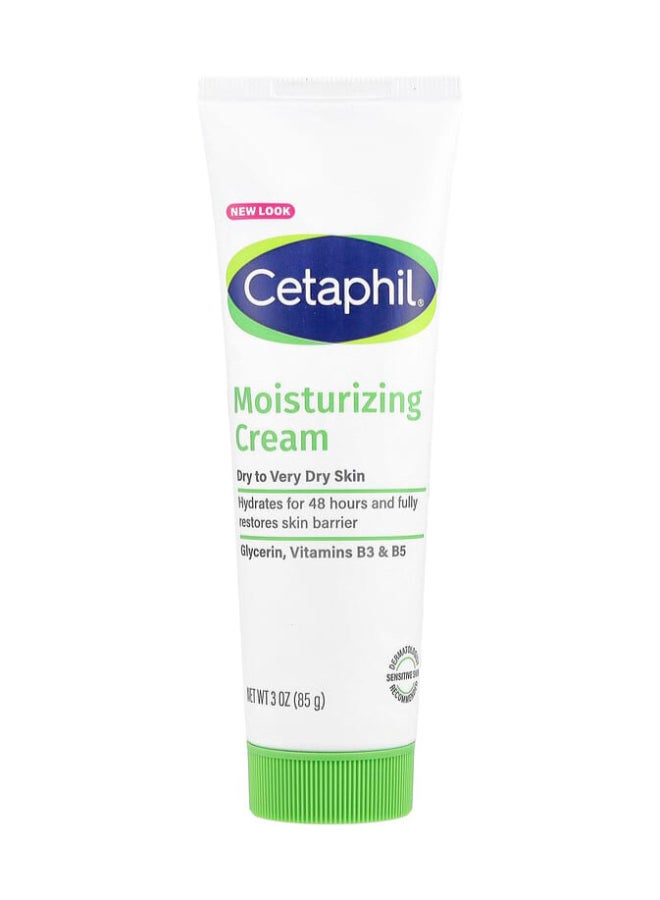 Moisturizing Cream, Fragrance Free, 3 Oz Packaging May Vary 85grams