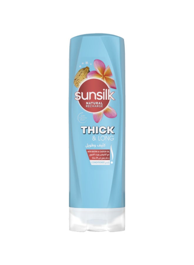 Sunsilk Conditioner Biotin & Castor oil for thick and long hair 3 350ml