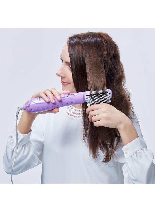 4-In-1 Hair Styler Blow Brush, Eh-Ka42 Violet/White - image 5