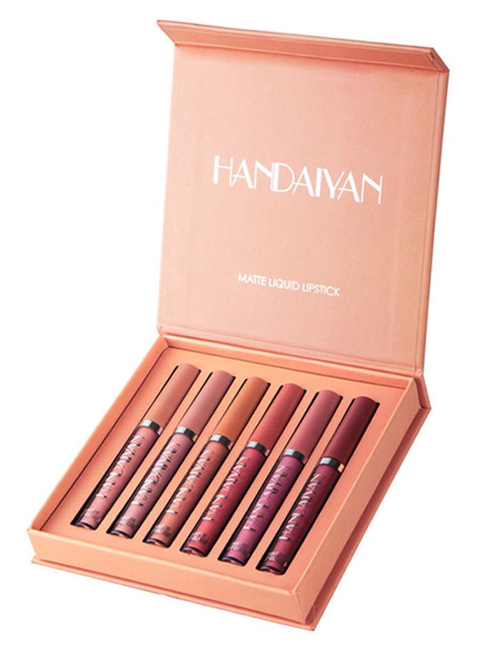 6-Piece Matte Liquid Lipstick Multicolour