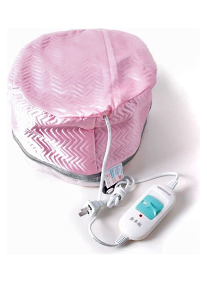 Thermal Treatment Beauty Steamer SPA Nourishing Hair Care Cap Pink/White