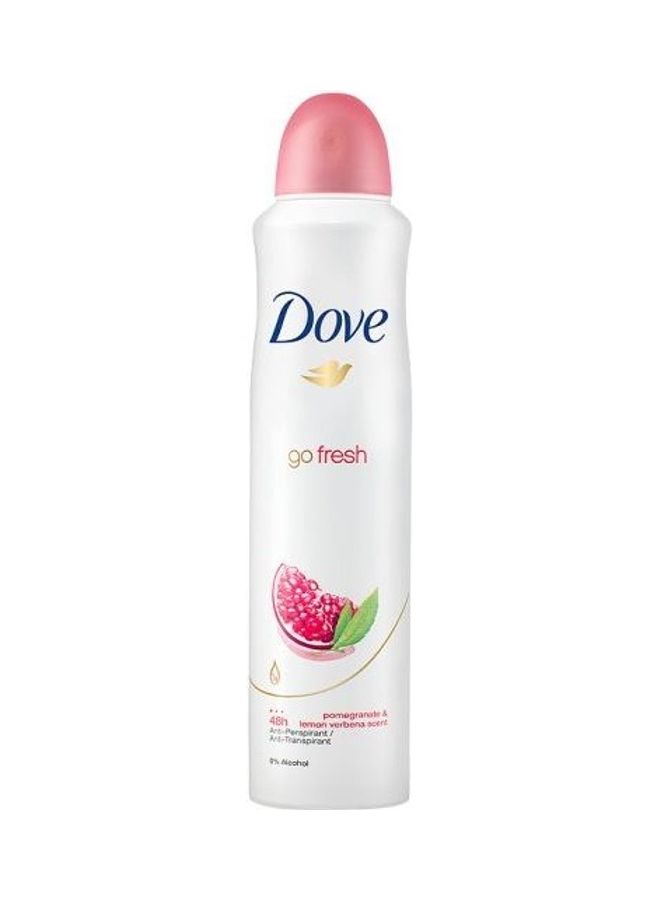 Pomegranate And Lemon Verbena Go Fresh Anti-Perspirant Deodorant Spray Clear 250ml