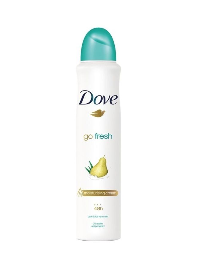 Pear And Aloe Vera Go Fresh Anti-Perspirant Deodorant Spray Clear 250ml
