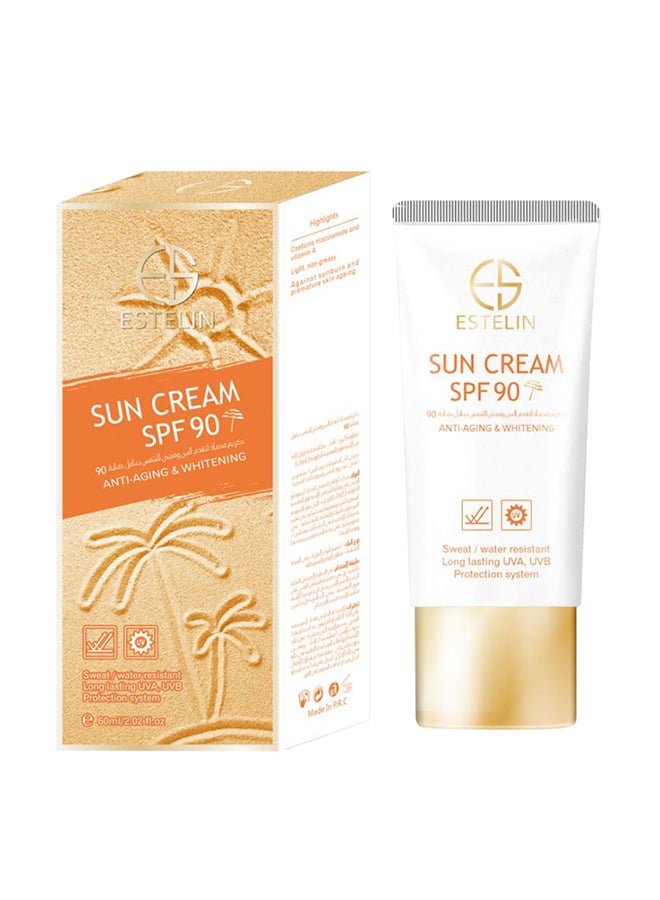 Anti-Aging & Whitening Sun Cream SPF 90 Multicolour 60ml
