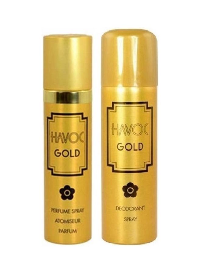 Gold Gift Set Perfume Spray: 75, Deodorant: 200ml