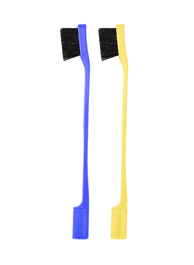 2-piece Double Sided Edge Brush Blue/Yellow