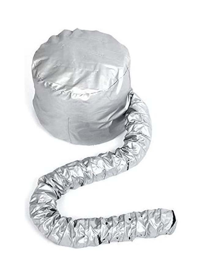 Soft Hair Dryer Cap Bonnet Hood Silver 41.5inch