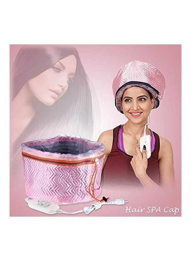 Hair SPA Head Thermal Treatment Nourishing Hat Pink 1 x 1 x 1inch