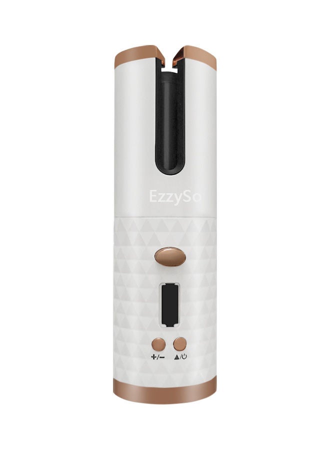 Rechargeable Hair Curler White/Brown