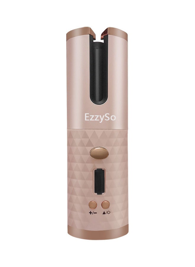 Rechargeable Mini Hair Curler Pink/Brown