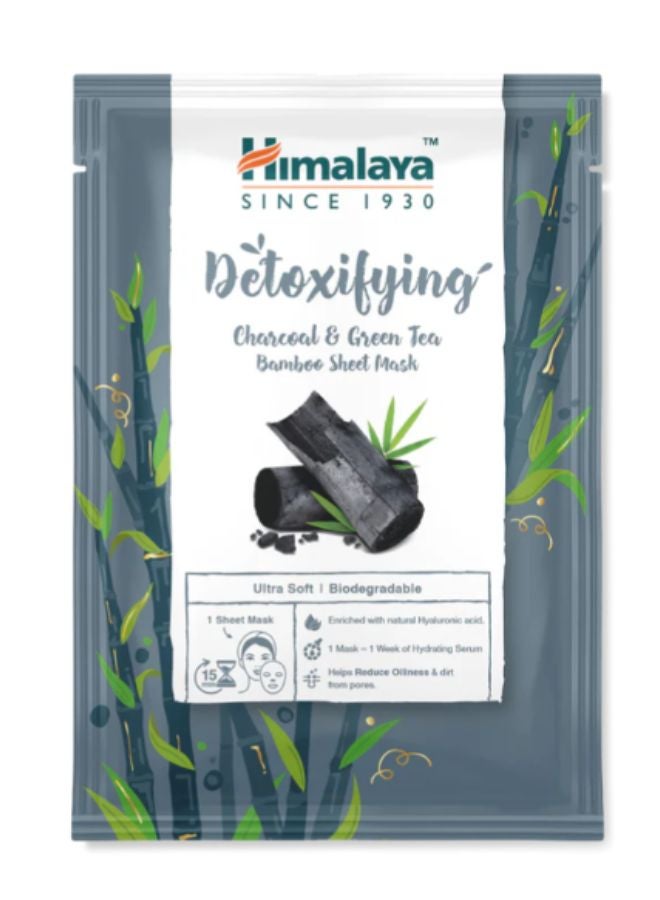 Detoxifying Charcoal And Green Tea Bamboo Sheet Mask 30ml