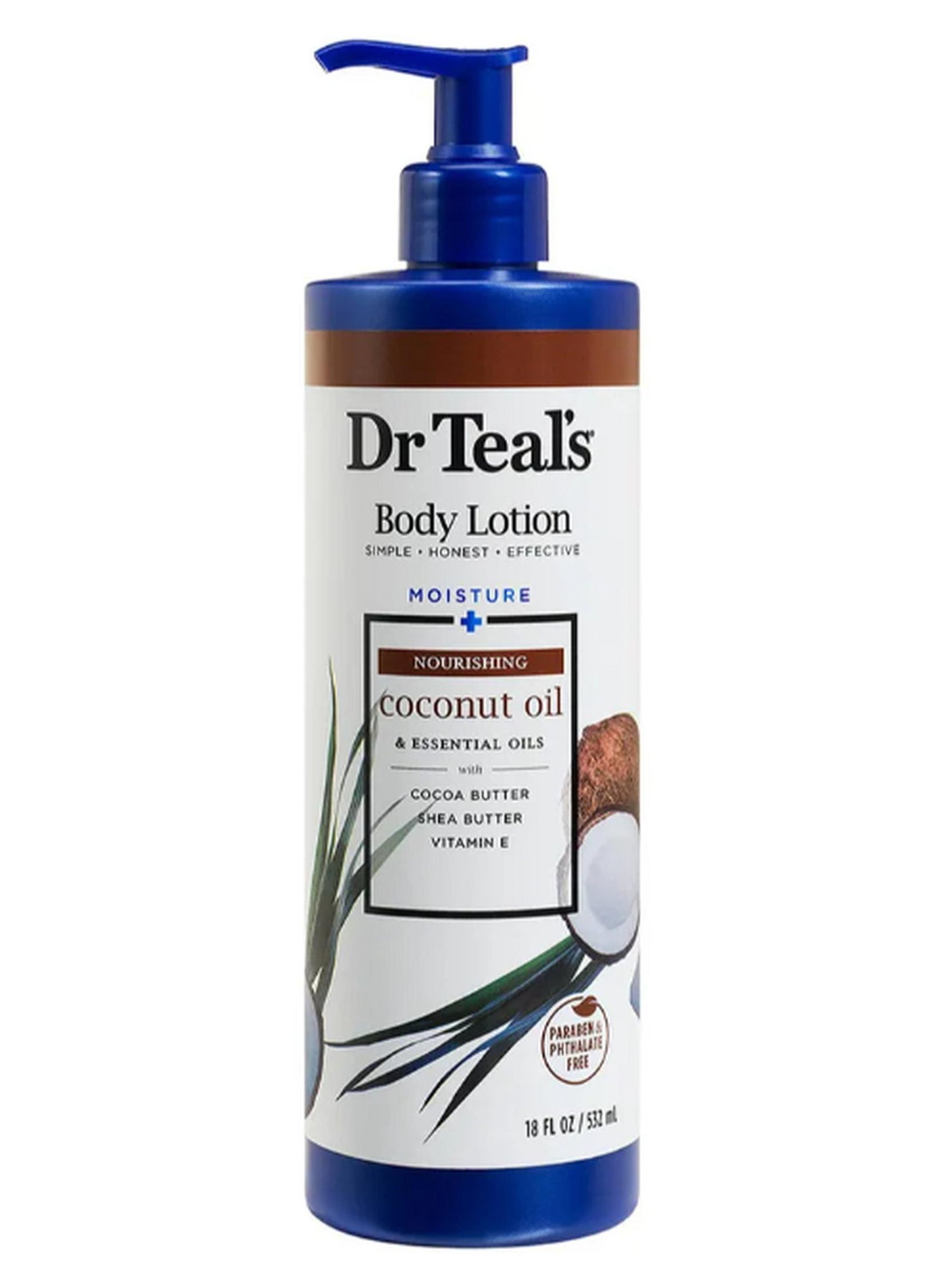 Nourishing Coconut Oil Body Lotion for Moisture - Deeply Hydrates & Softens Dry Skin for 24-Hour Moisture 532ml