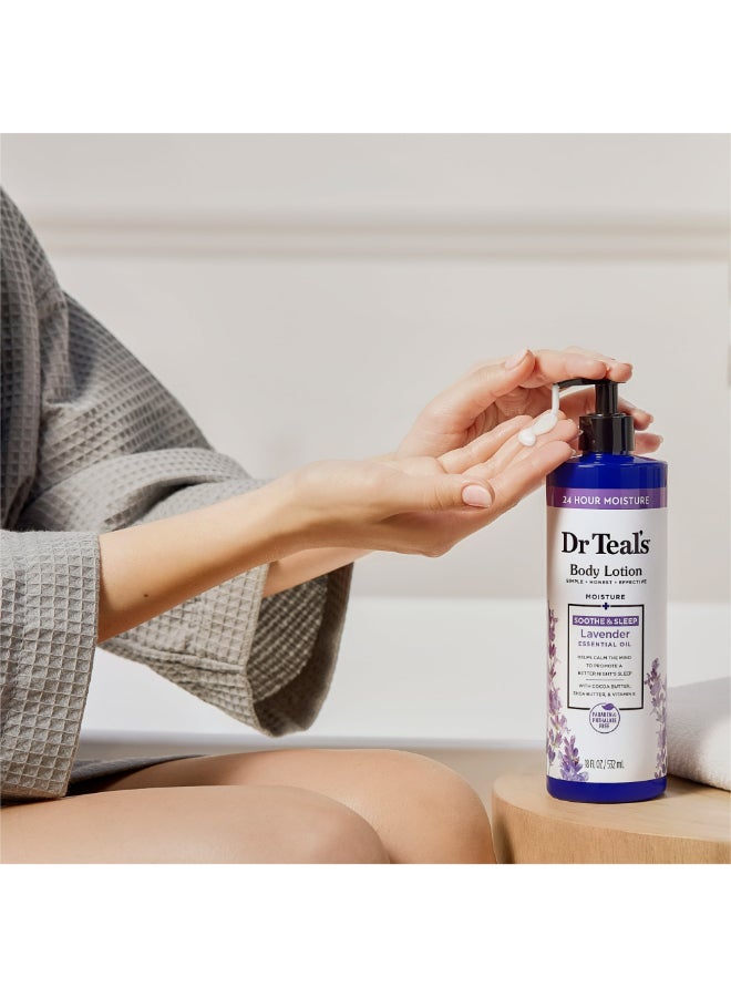 Soothing Lavender Body Lotion for Moisture - Hydrates & Relieves Dry Skin, Calms the Mind for a Better Night's Sleep 532ml - image 5
