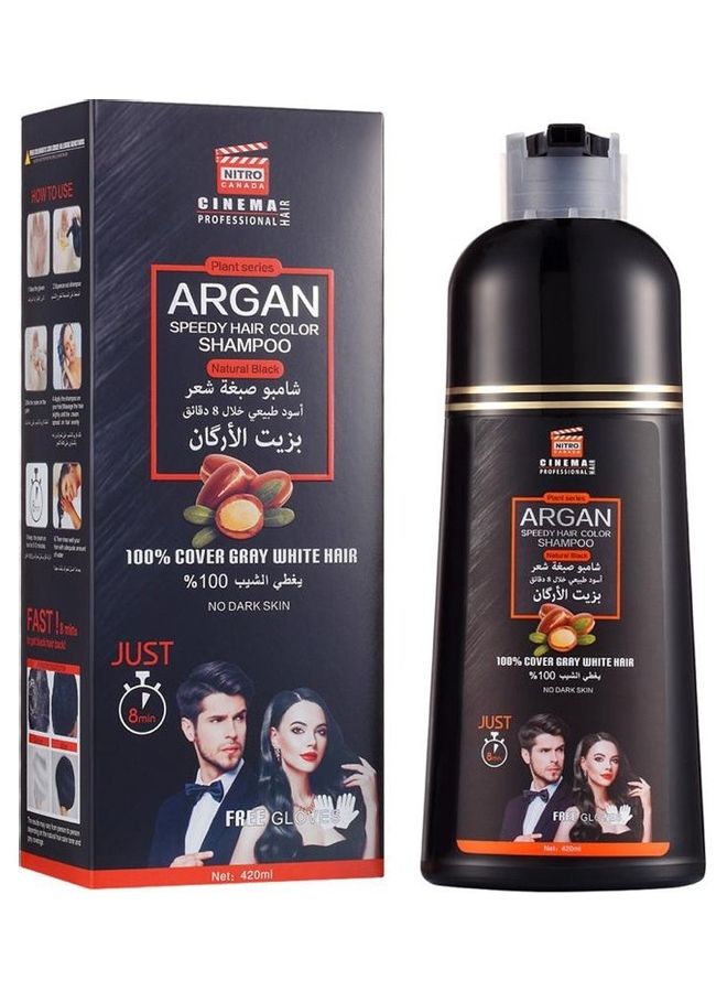 Argan Oil Express Hair Dye Shampoo 420ml