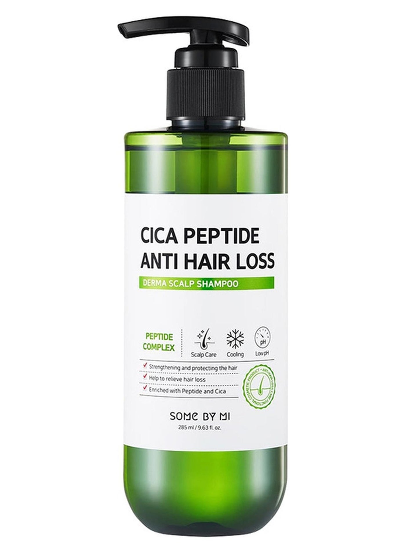 Cica Peptide Anti Hair Loss Derma Scalp Shampoo Green 285ml