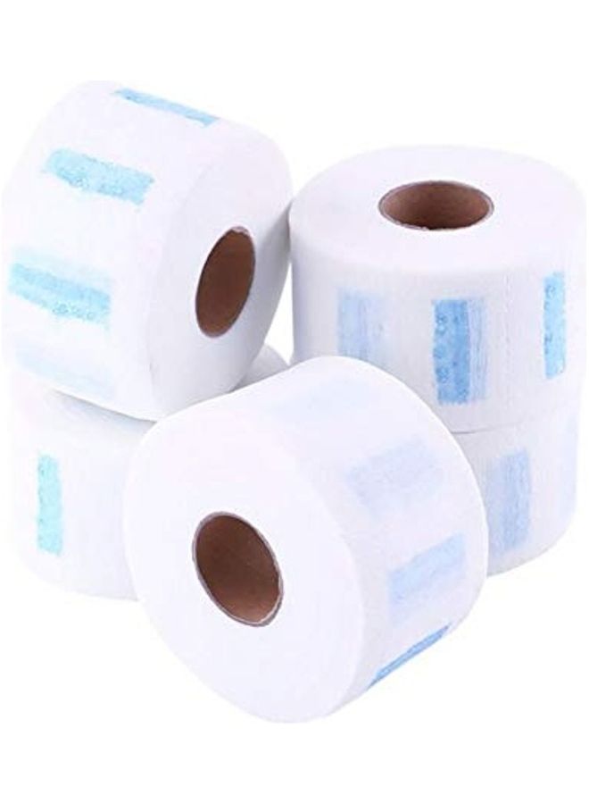 5-Piece Rolls Disposable Salon Neck Paper White