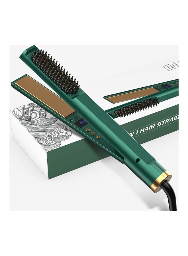3-In-1 Straightener And Curler Iron Green