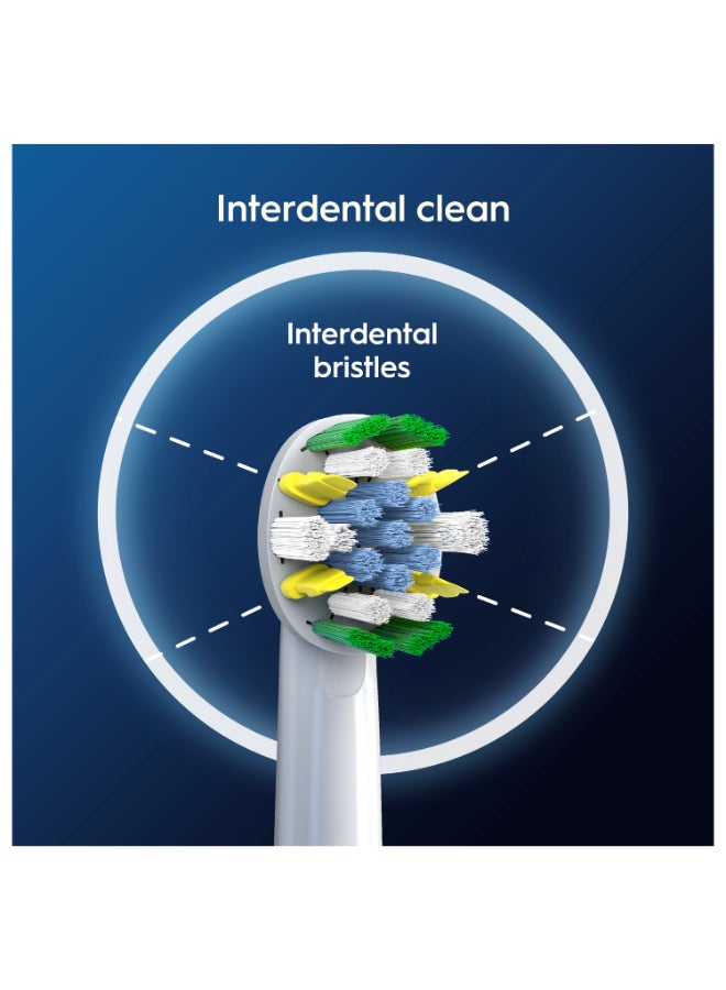 Floss Action Rechargeable Electric Toothbrush Replacement Heads, Deep Cleaning Between Teeth, Micro Bristles for Effective Plaque Removal, Pack of 2 - image 6