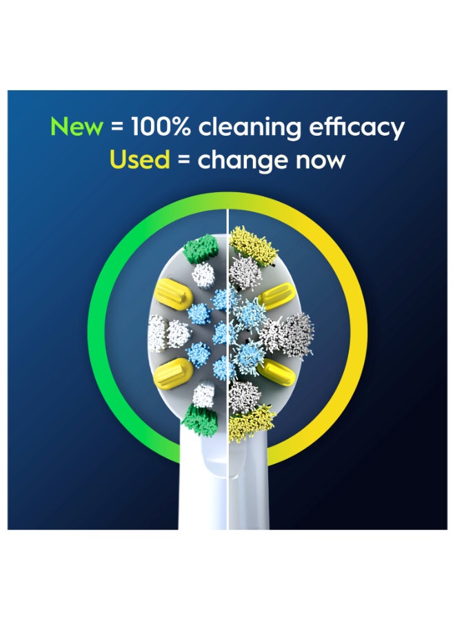 Floss Action Rechargeable Electric Toothbrush Replacement Heads, Deep Cleaning Between Teeth, Micro Bristles for Effective Plaque Removal, Pack of 2 - image 7