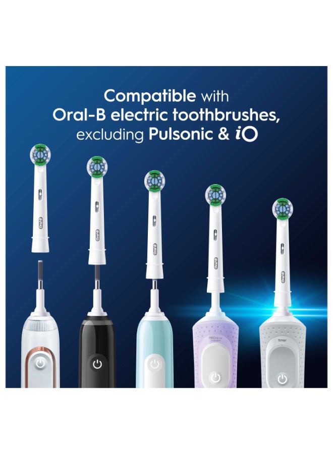 Floss Action Rechargeable Electric Toothbrush Replacement Heads, Deep Cleaning Between Teeth, Micro Bristles for Effective Plaque Removal, Pack of 2 - image 8
