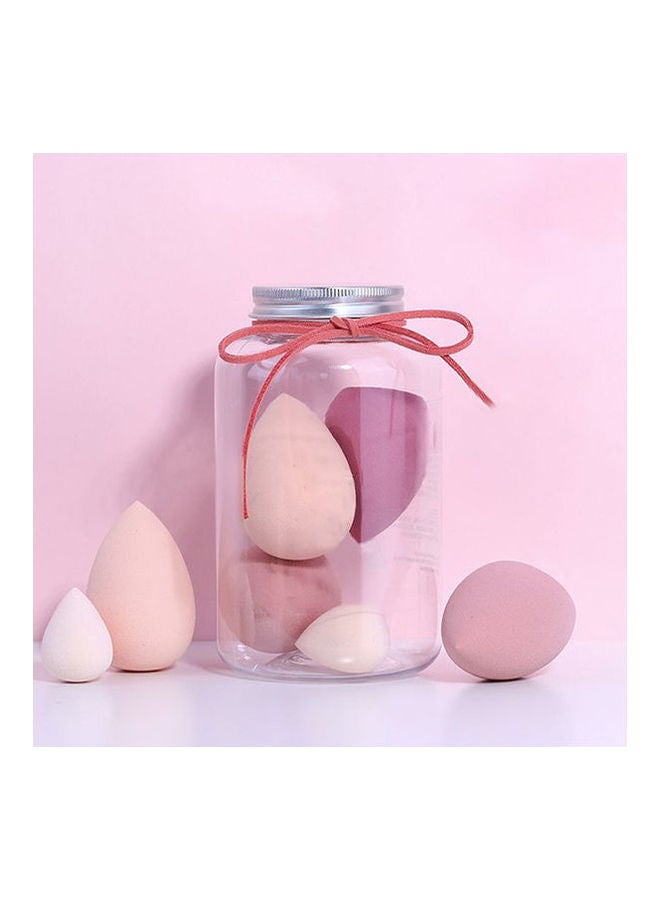 Makeup Blender Beauty Sponge With Bottle Gift Set - 5 Pcs Multicolour