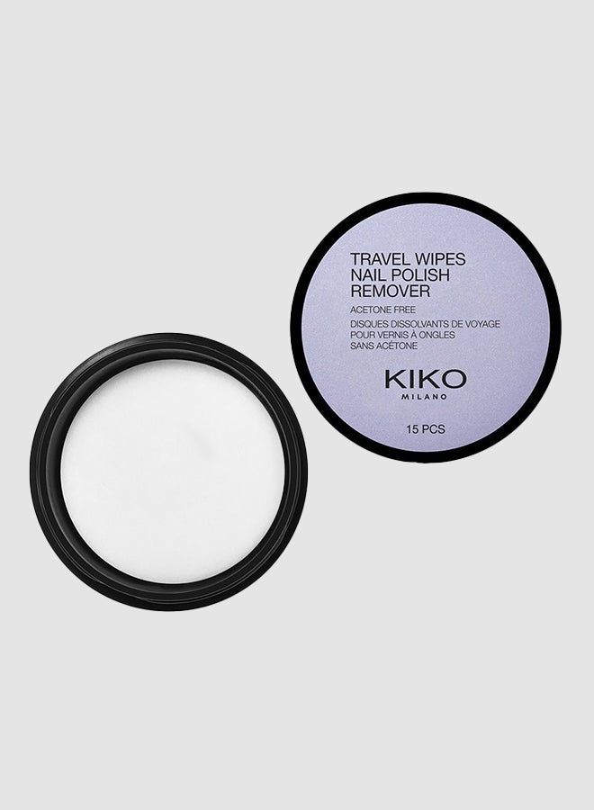 Nail Polish Remover Travel Wipes 01 White
