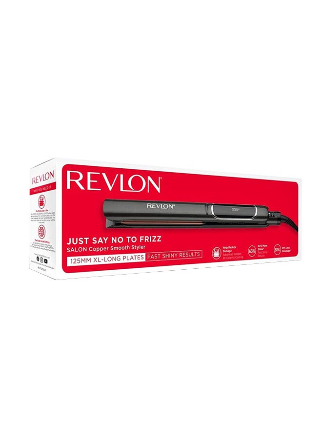 Salon Straight Copper Smooth Styler Black 125mm - image 4