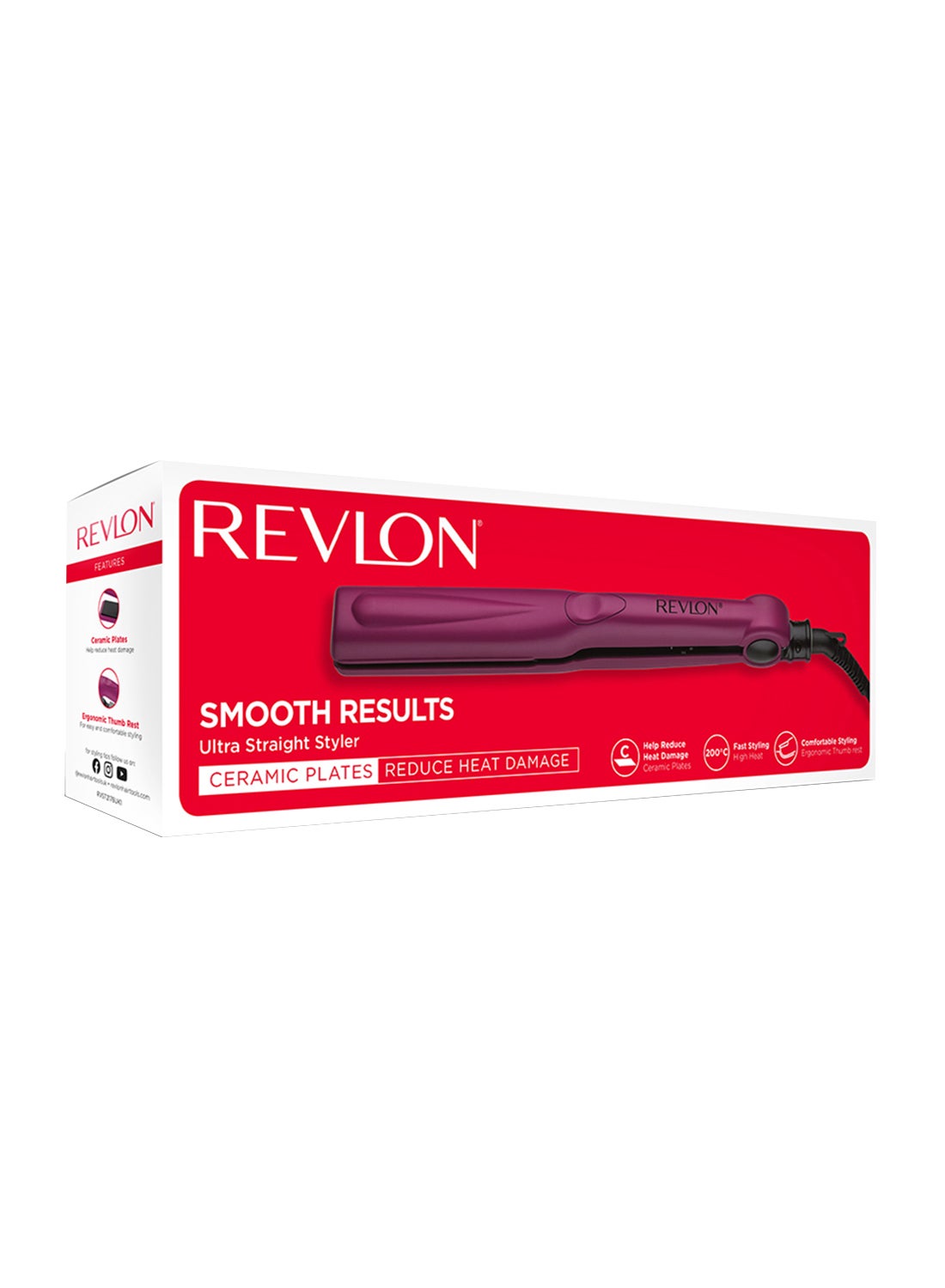 Ceramic Straightener, upto 200C. Ready to use in 60 s. Purple - image 2