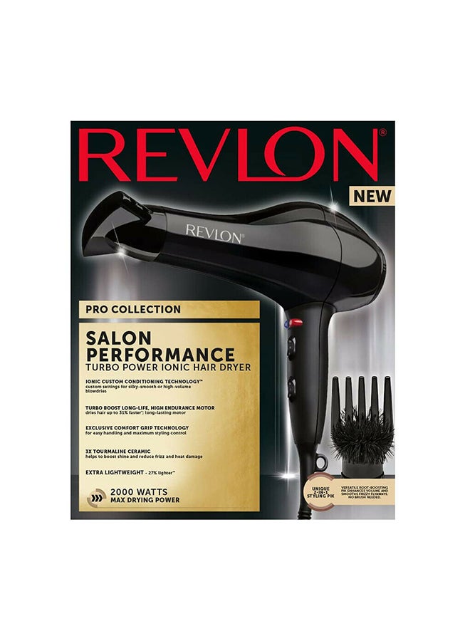 RVDR5221 Salon Performance Hair Dryer, 2000 Watts Black - image 4