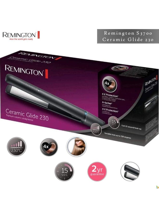 Ceramic Glide Hair Straightener 230°C 30cm black - image 6
