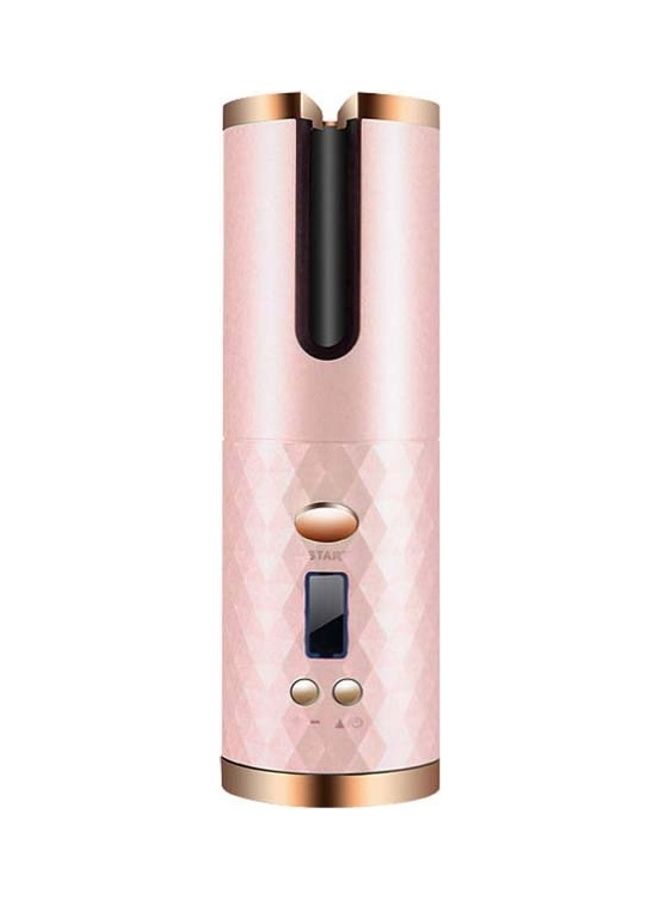 Rechargeable Automatic Hair Curler Pink/Gold